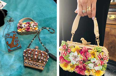 Kelly collection of Mary Frances Handbags