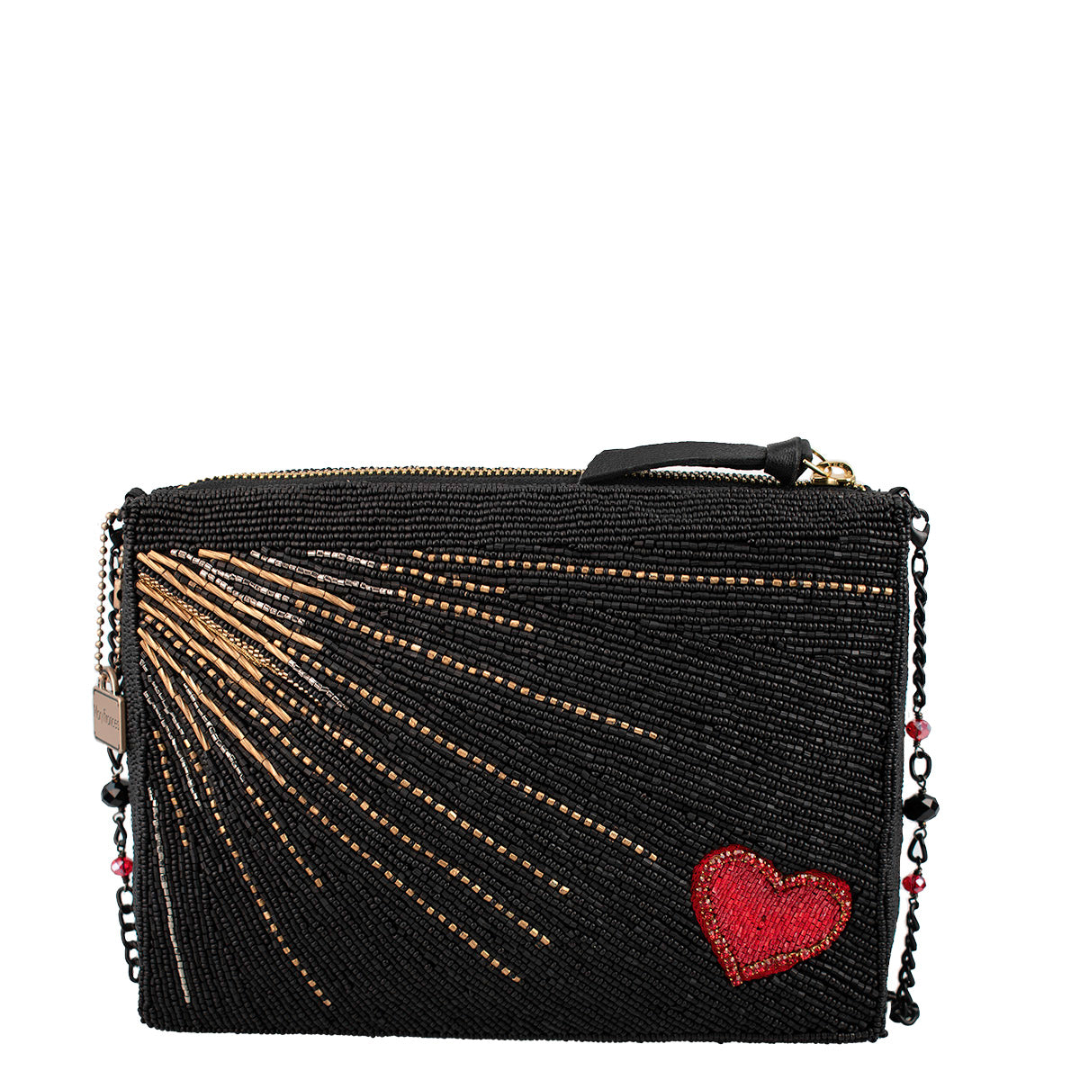 Zipper Heartbeat Handbag 'One of a Kind'