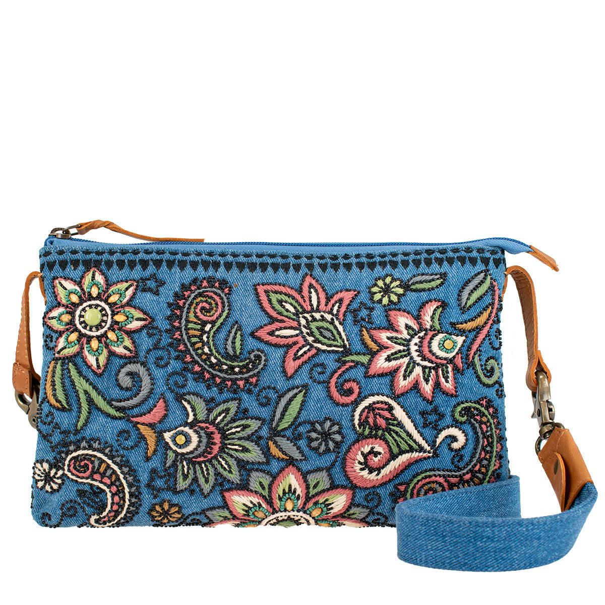 Denim Paisley Shoulder Bag 'One of a Kind'