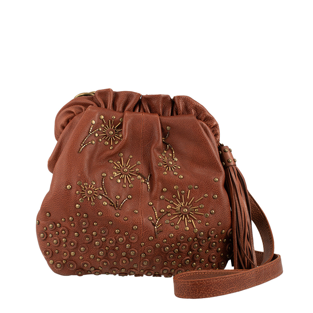 Brown Leather Studded Handbag ’One of a Kind’ One Kind
