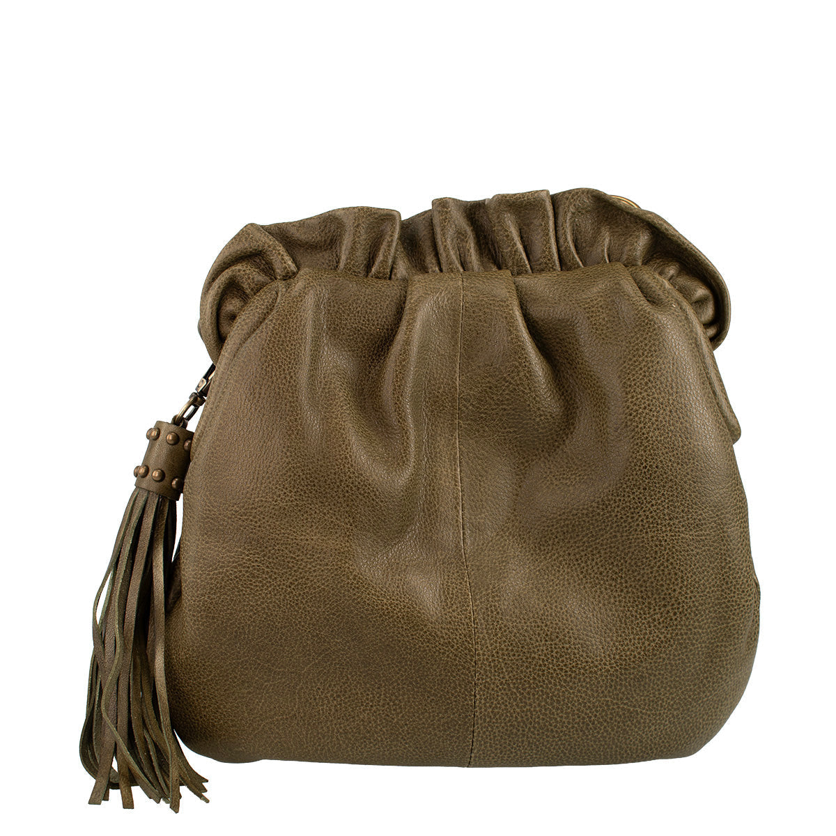 Green Leather Studded Handbag ’One of a Kind’ One Kind