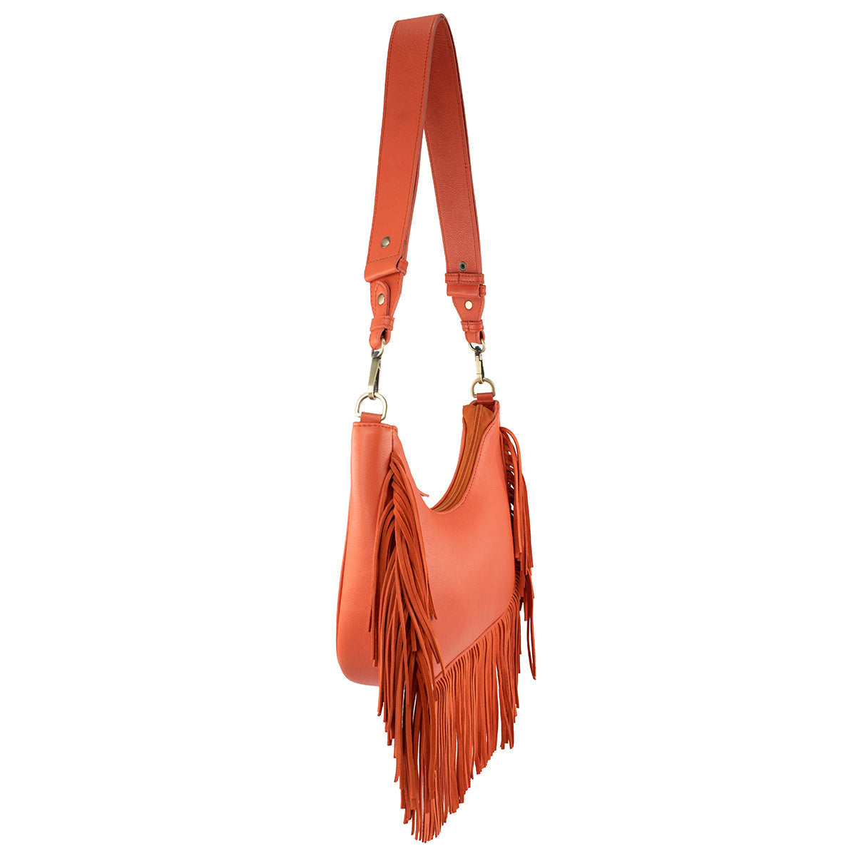 Orange Fringe Shoulder Handbag ’One of a Kind’ One Kind