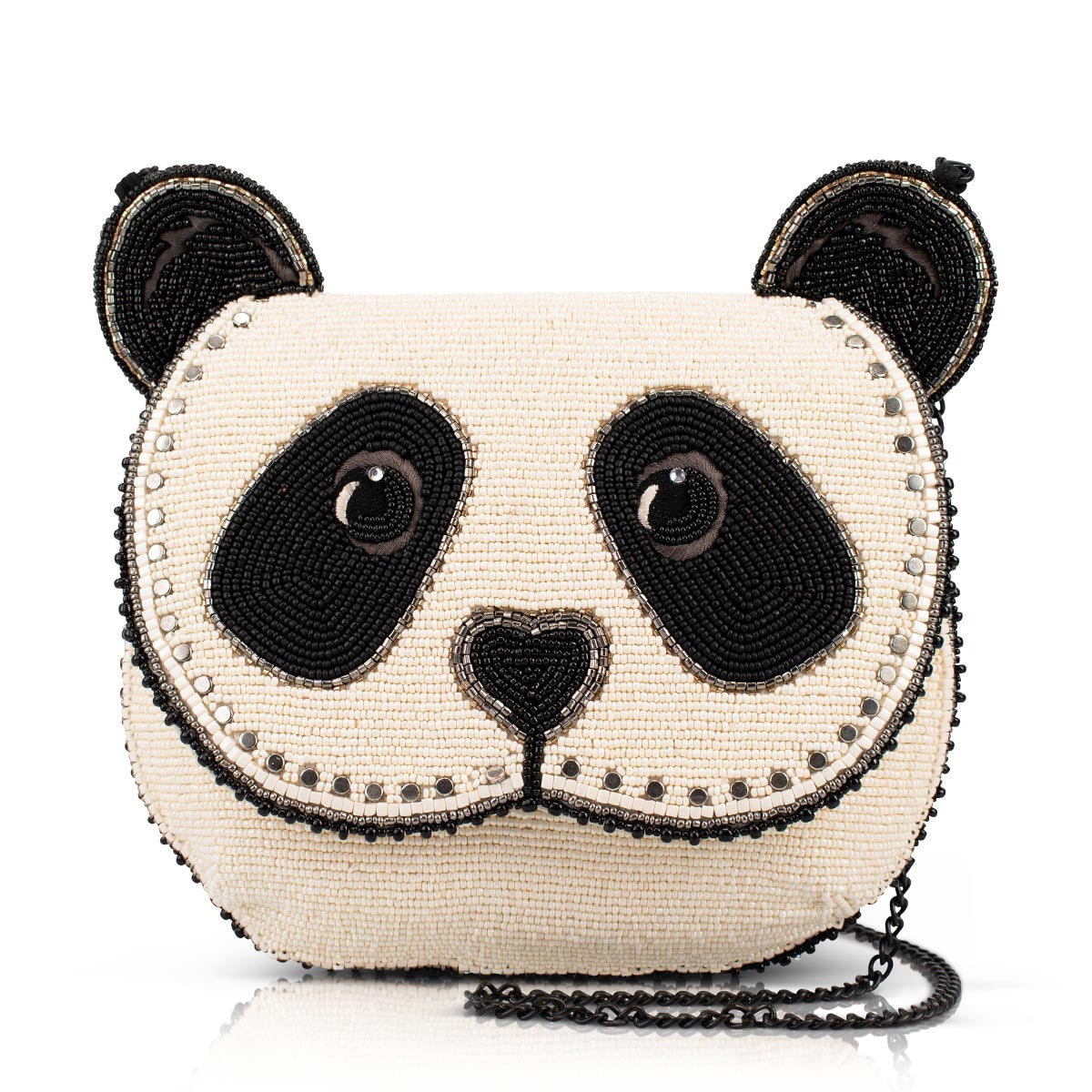 Panda-monium Crossbody Handbag beaded - 1