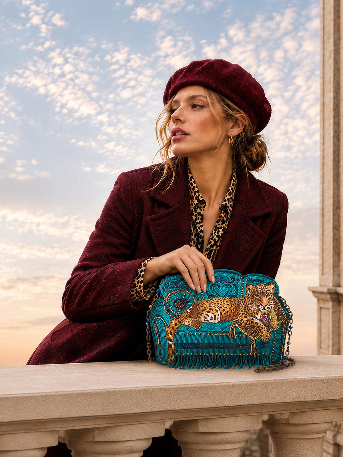 Lazy Leopard Crossbody Handbag