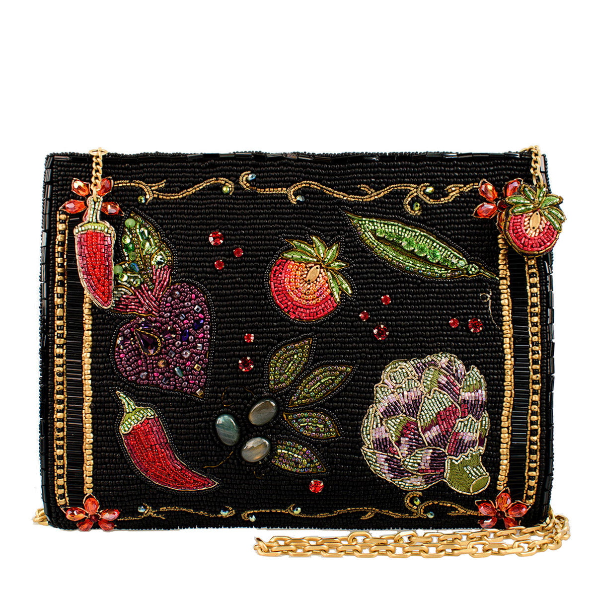 Farmers Market Crossbody Handbag beaded - 1