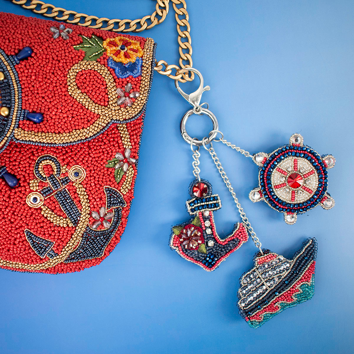 Out to Sea Charm beaded - 2