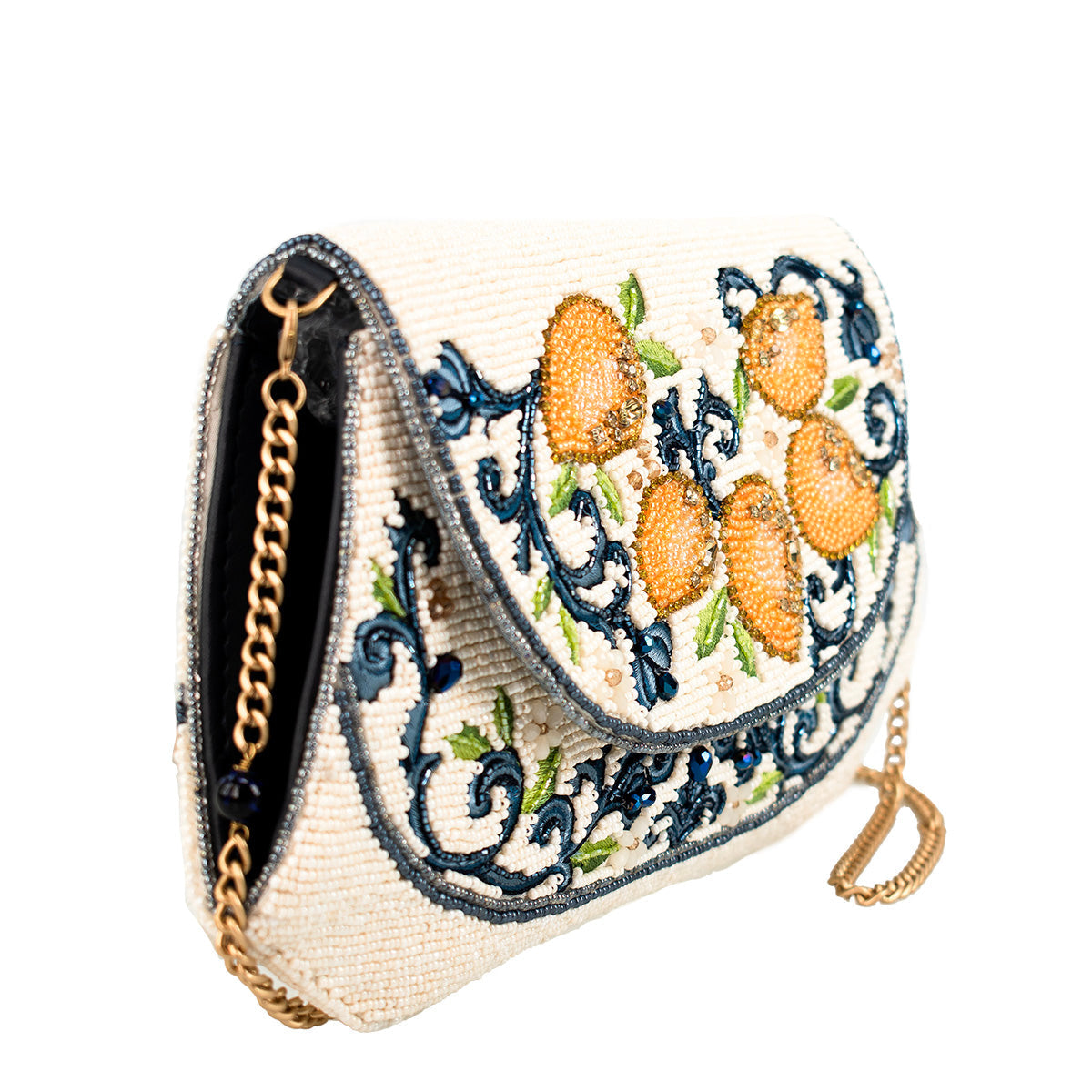 Capri Lemons Crossbody Handbag beaded - 3