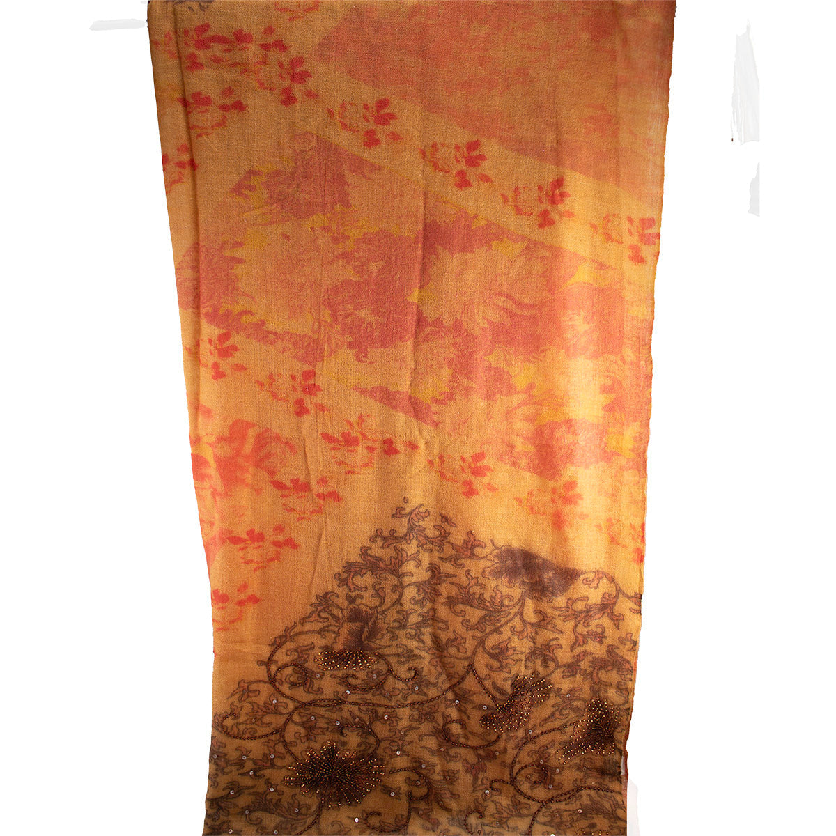 Orange Scarf ’One of a Kind’ beaded - One Kind 2