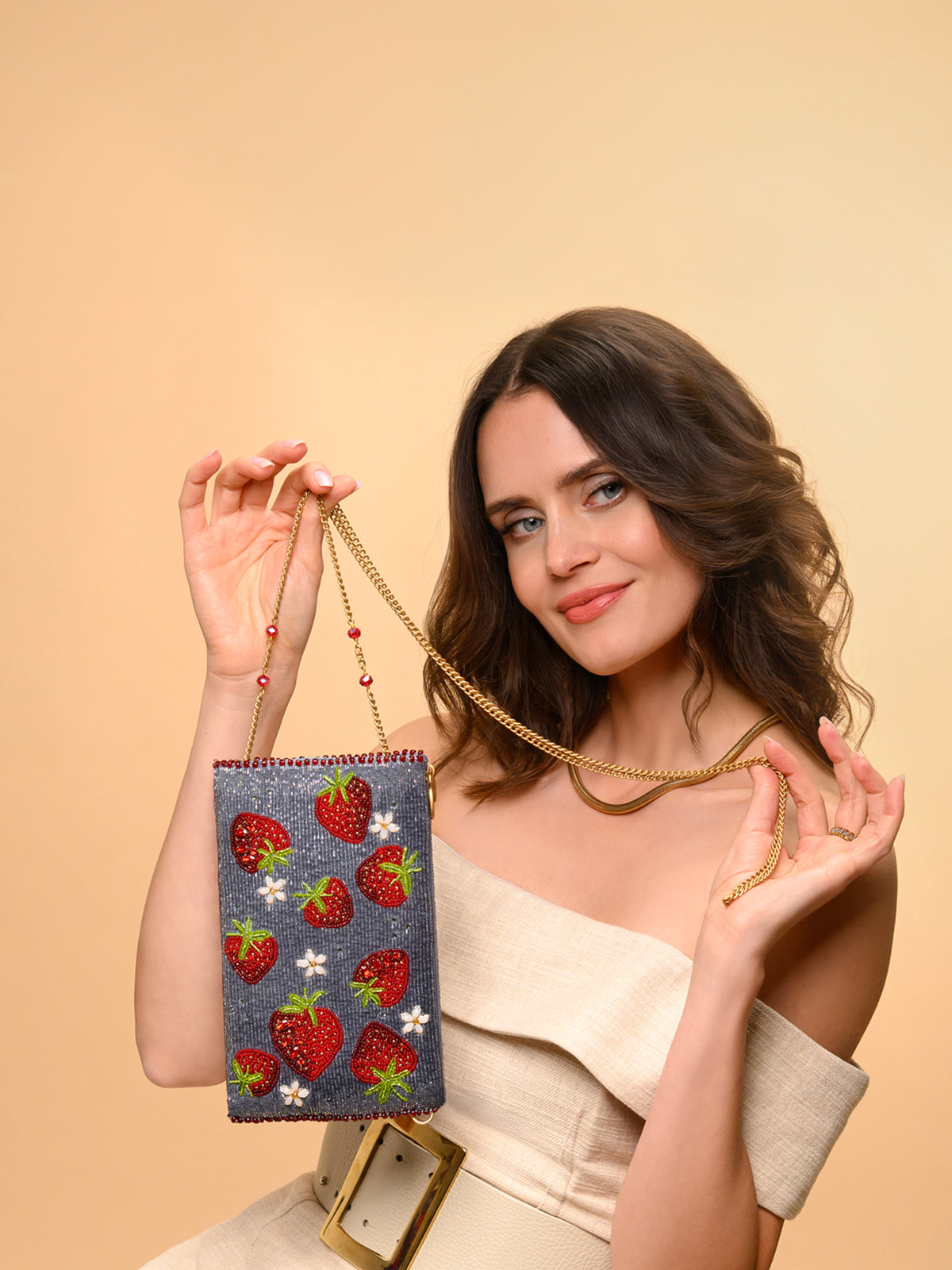 Strawberry Jam Crossbody Phone Bag