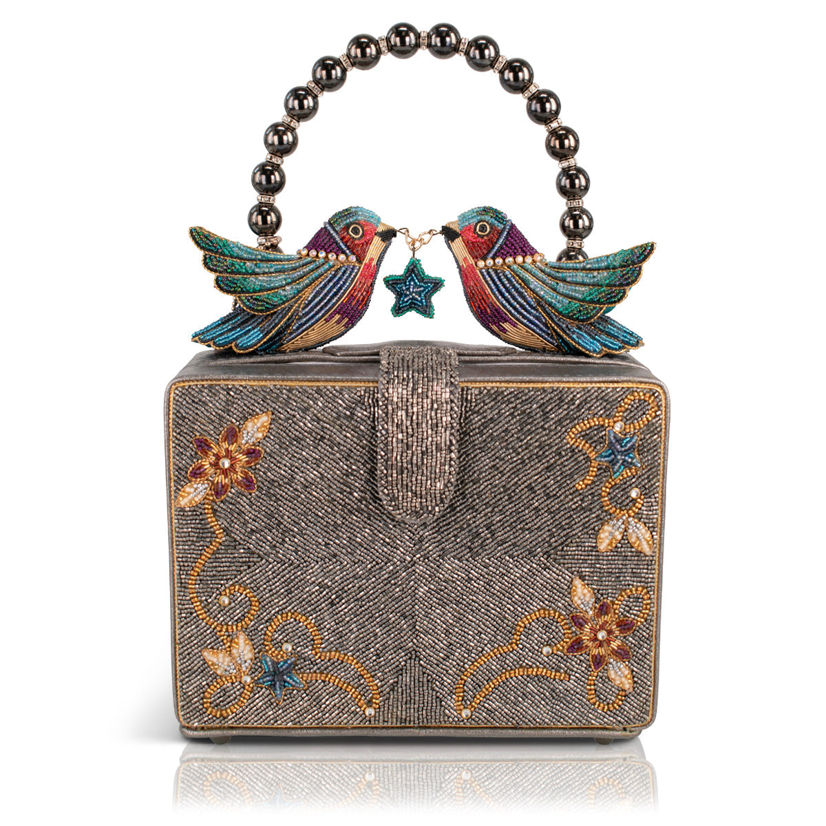Fluttering Heart Top Handle Handbag