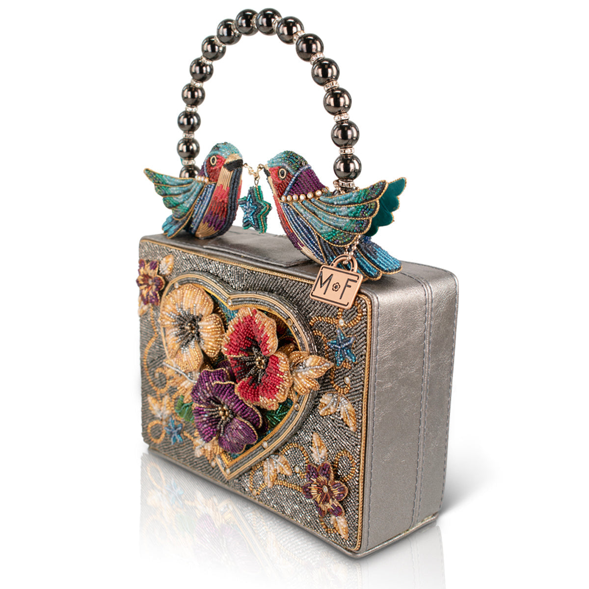 Fluttering Heart Top Handle Handbag