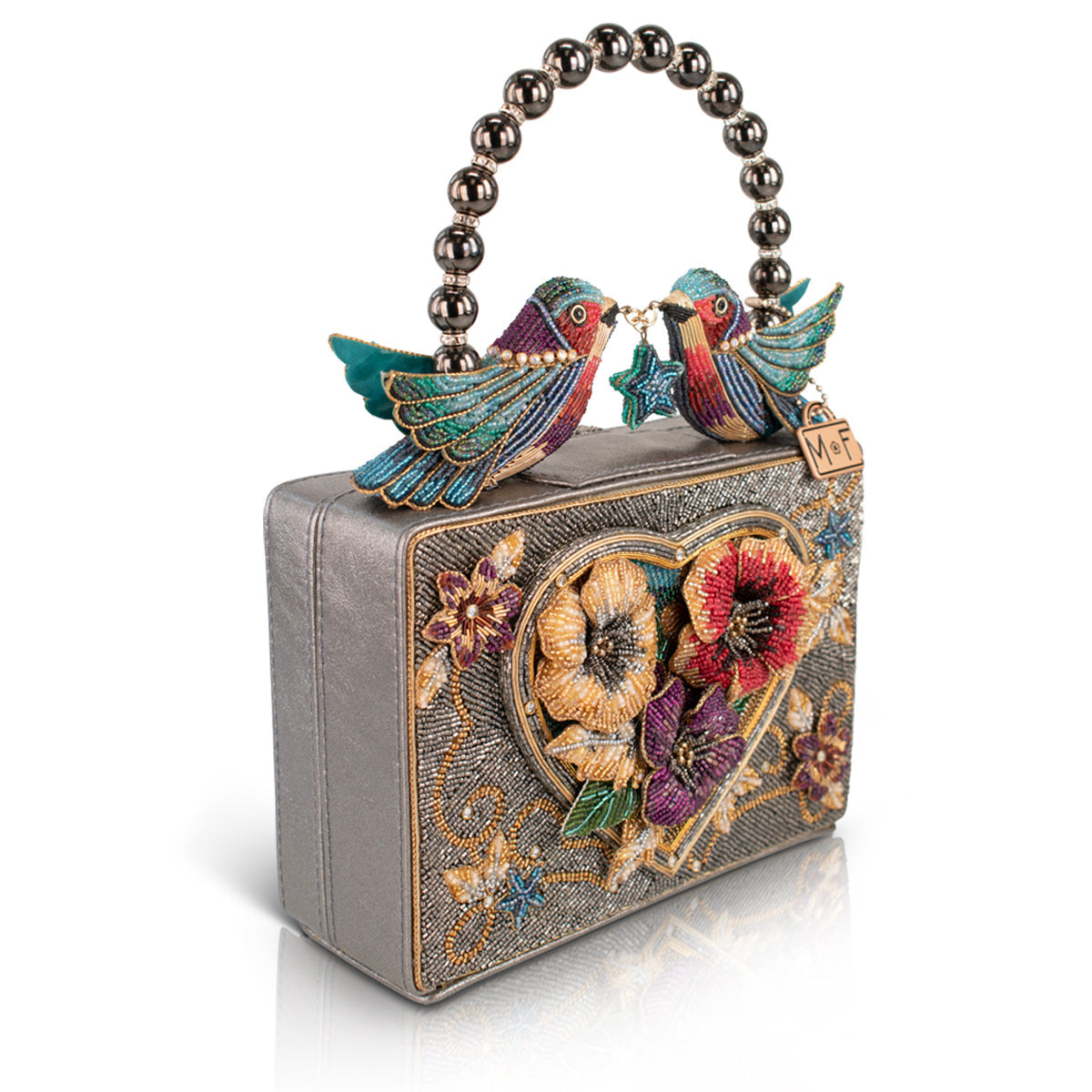 Fluttering Heart Top Handle Handbag