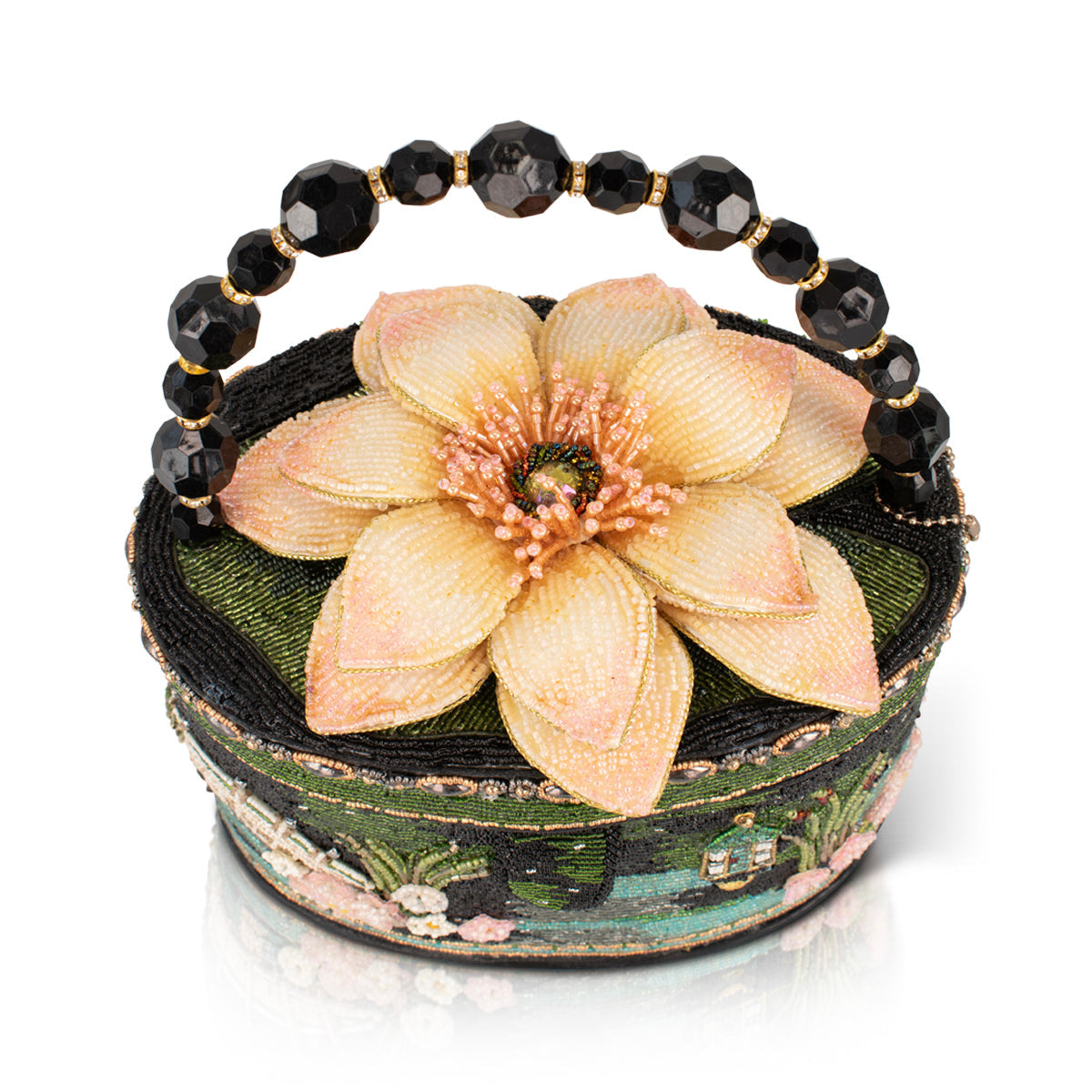 Floating Lotus Top Handle Handbag