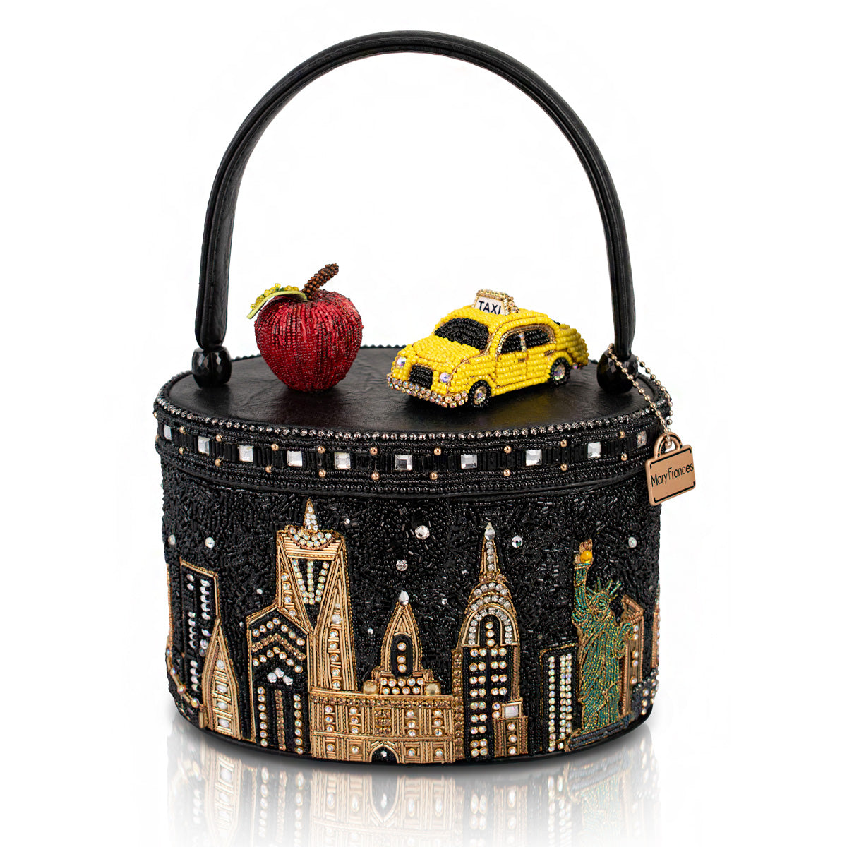 City Lights New York Inspired Top Handle Bag