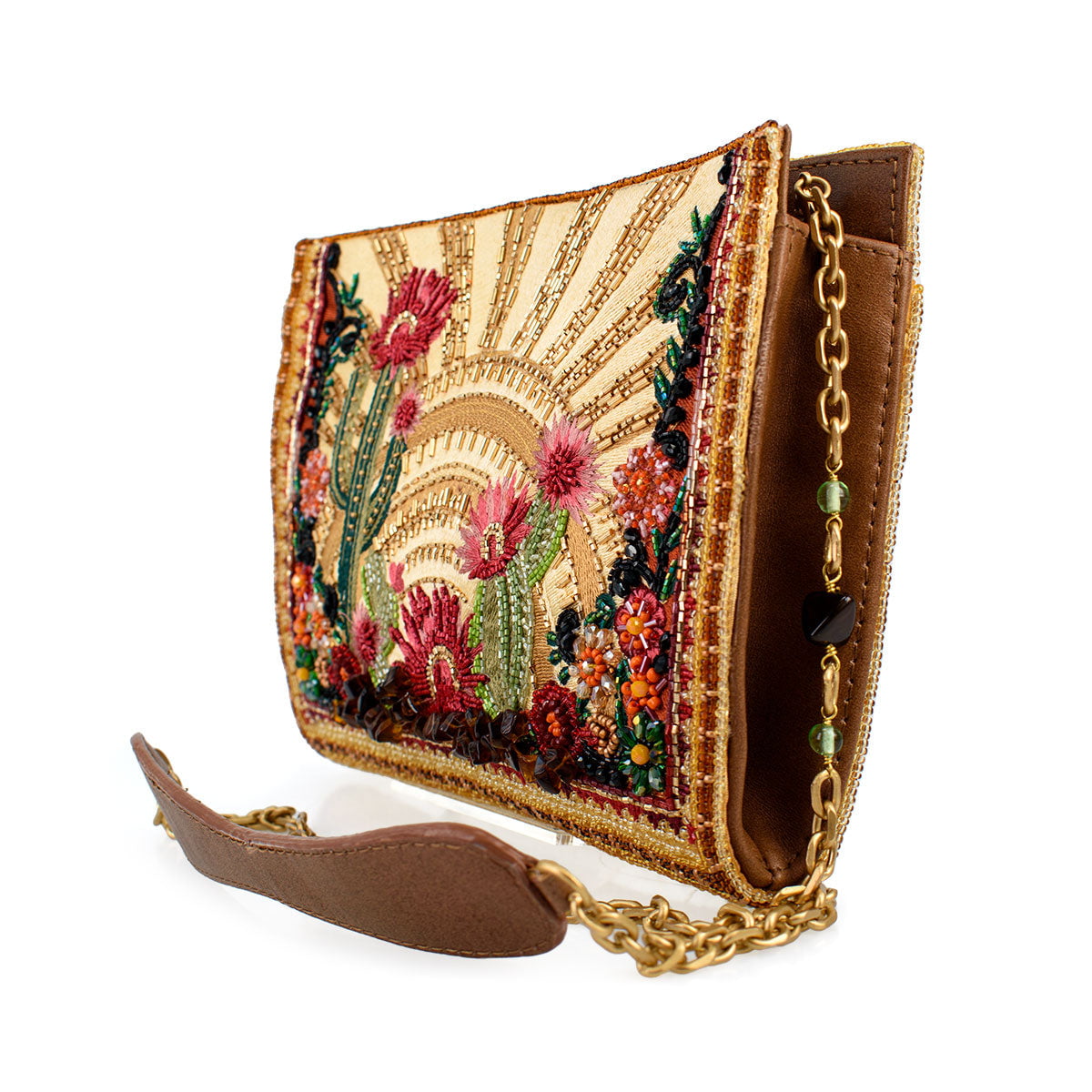 Desert Sunrise Crossbody Handbag beaded - 4