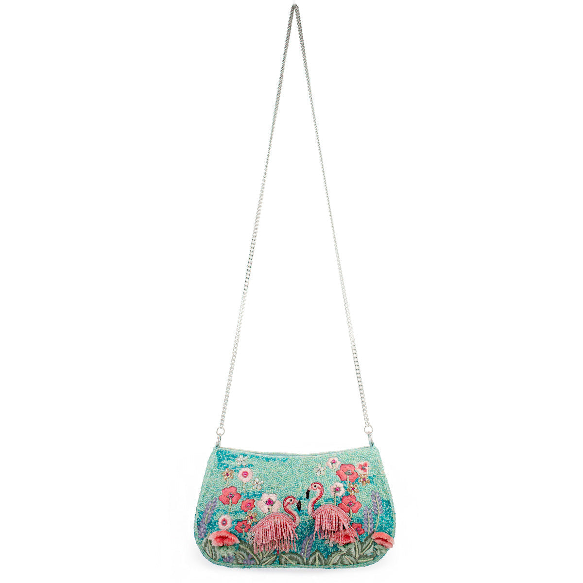 Flirty Flamingos Crossbody Handbag