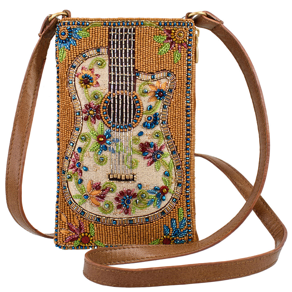Garden Groove Guitar Crossbody Phone Bag
