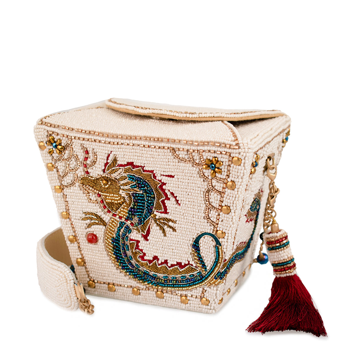 Noble Dragon Handbag beaded - Top Handle 1
