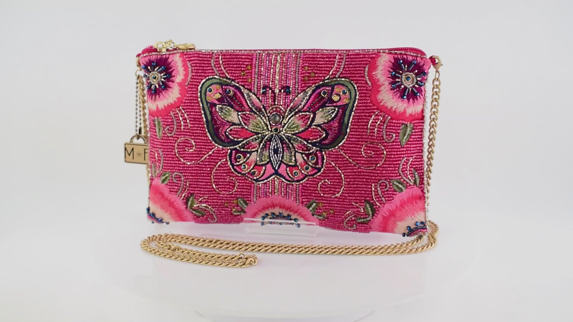 Social Butterfly Beaded Mini Crossbody Handbag Video