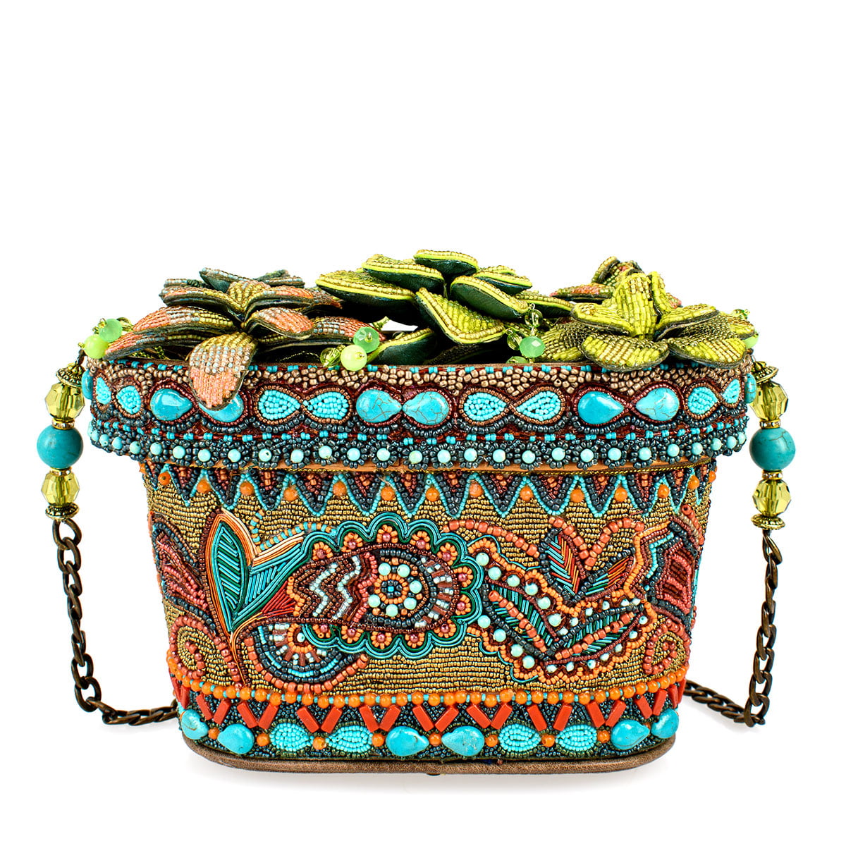 Succulent Crossbody Handbag beaded - 2