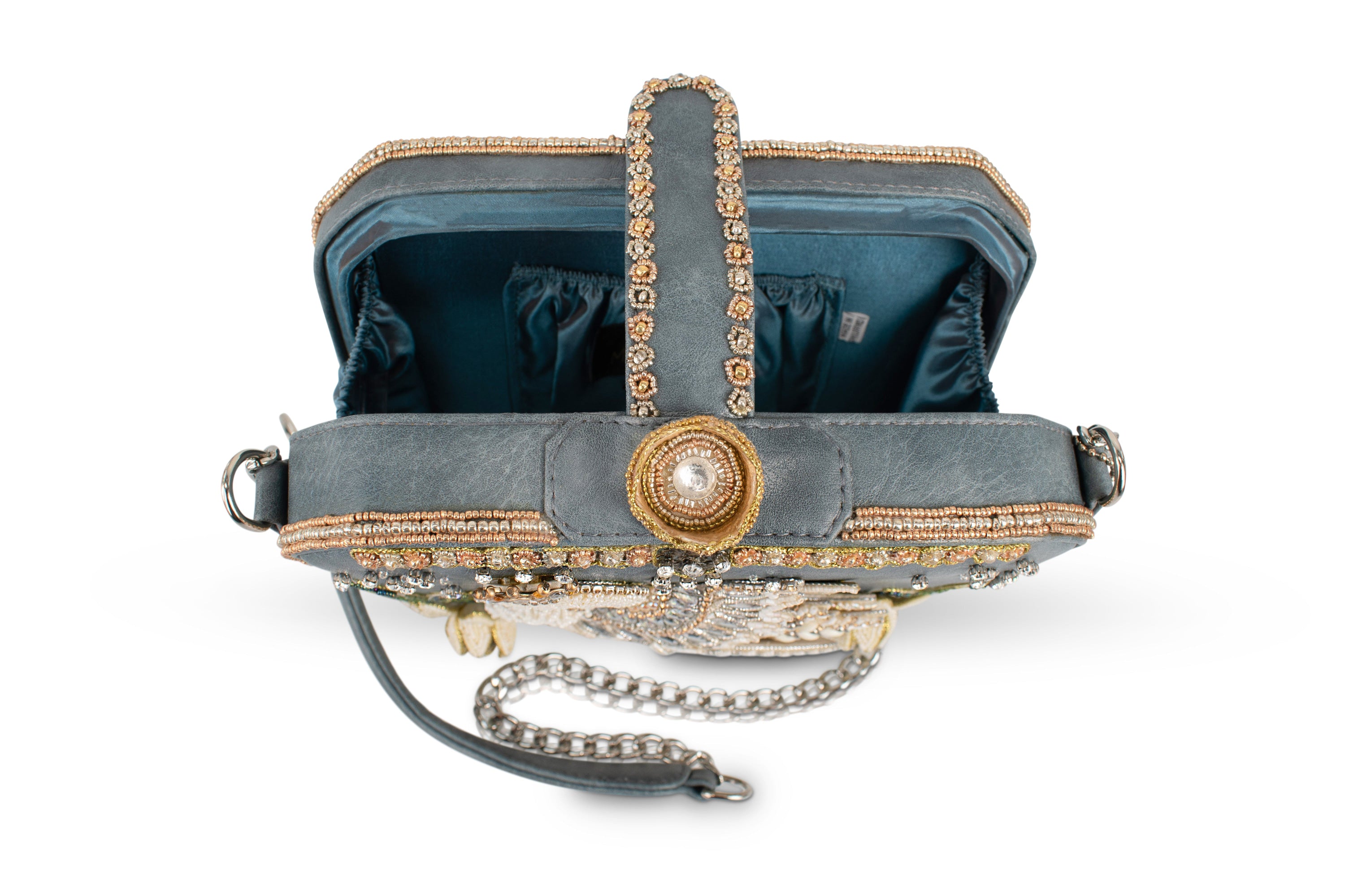 Swan Princess Shoulder Handbag beaded - 7