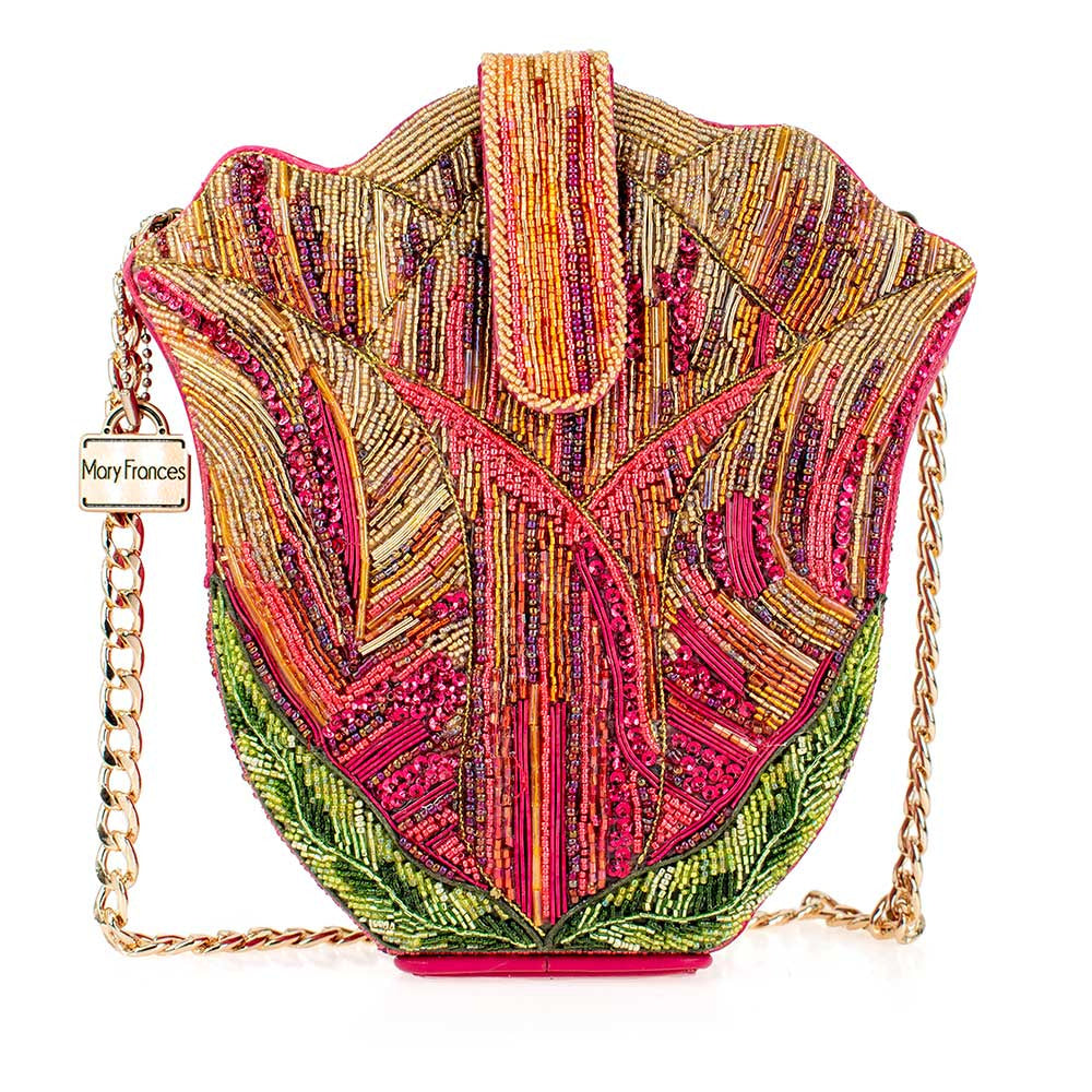 Treasured Tulip Handbag beaded - Crossbody 3