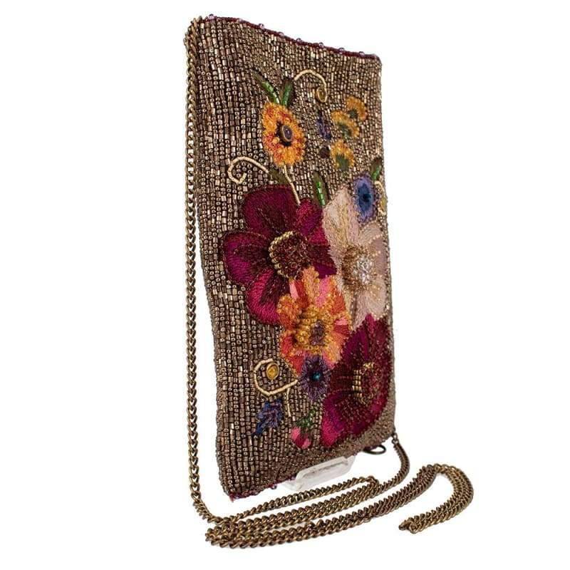 Budding Romance Beaded Crossbody Phone Bag