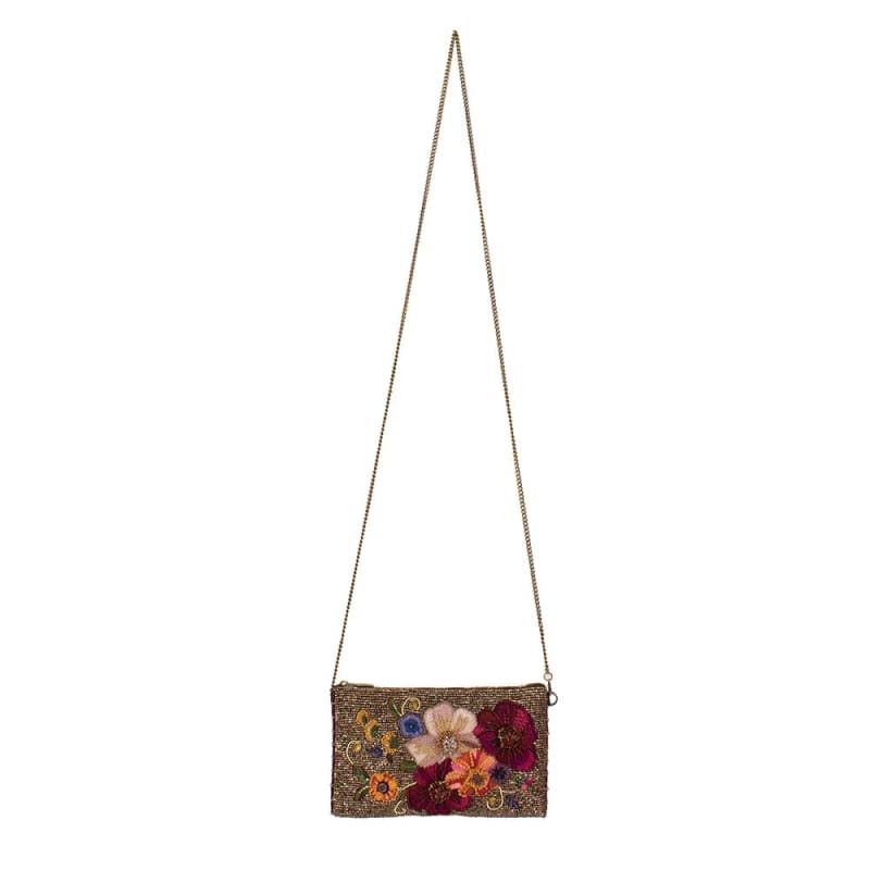Budding Romance Beaded Crossbody Phone Bag