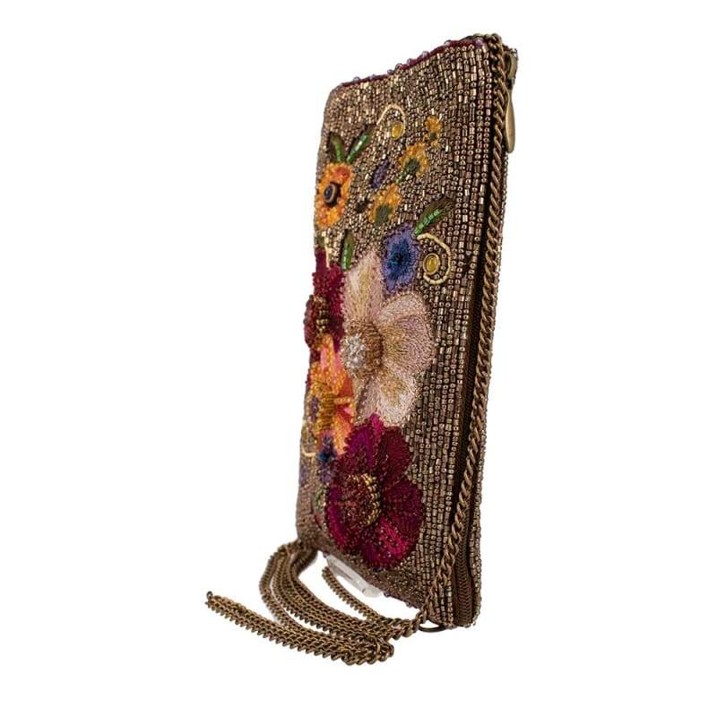 Budding Romance Beaded Crossbody Phone Bag