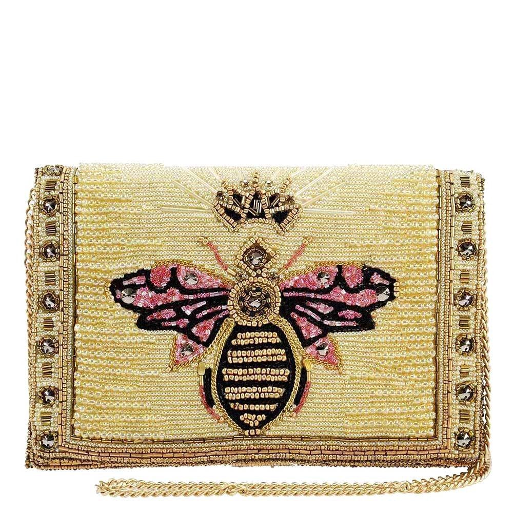 Lavish Beaded Bridal Crossbody Clutch Handbag - Mary Frances