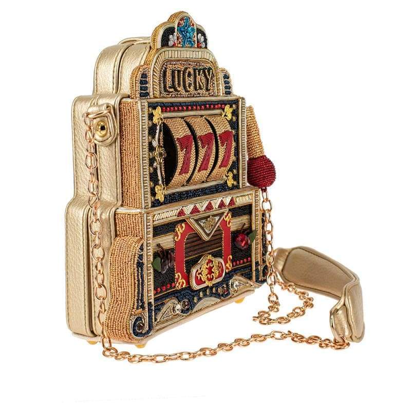 Lucky 7 Embellished Slot Machine Handbag - Crossbody