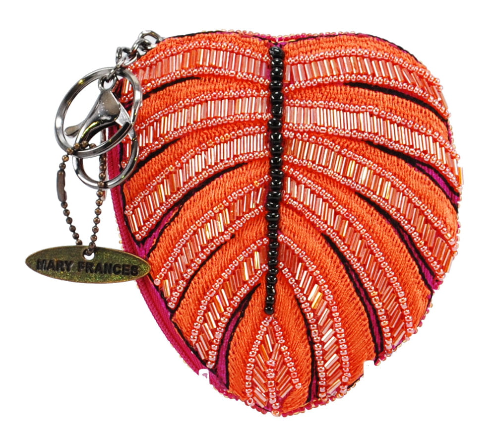 Tropical Leaf Coin Purse ’One of a Kind’ beaded - One Kind 1