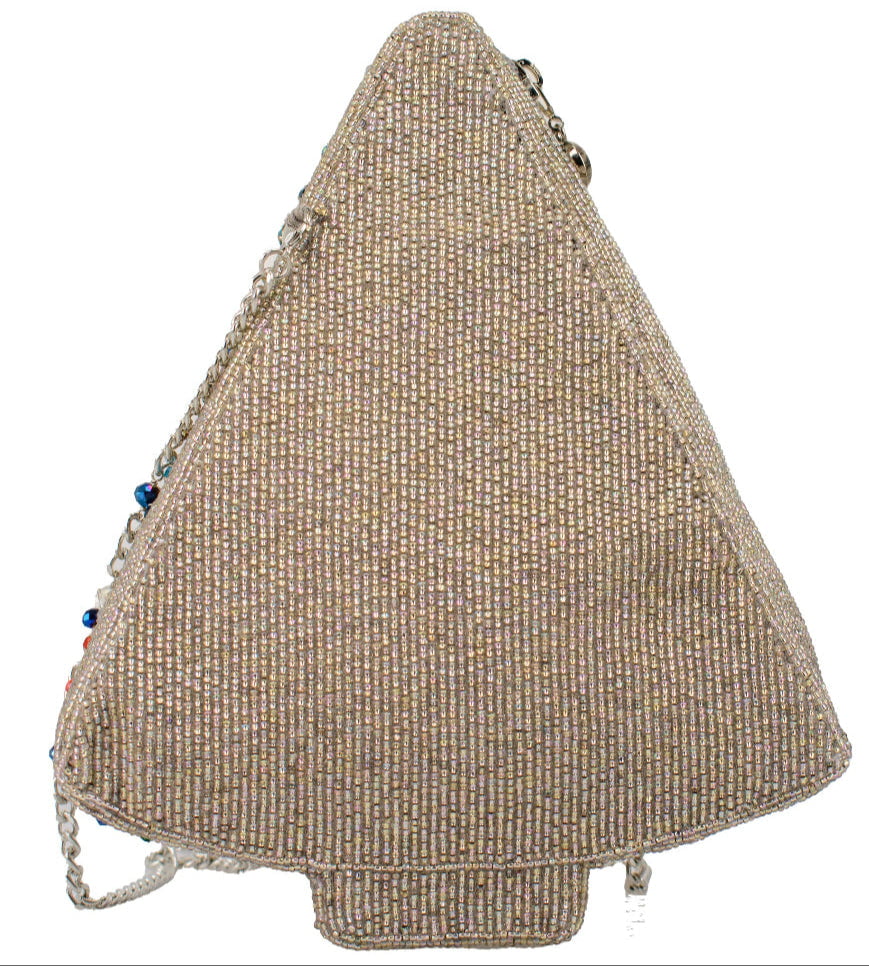 Rainbow Christmas Tree Handbag ’One of a Kind’ beaded - One Kind 2