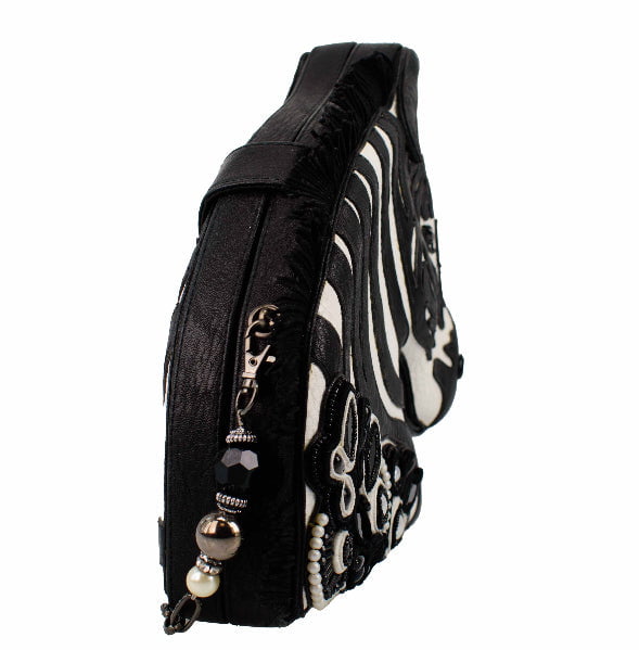Zebra Handbag ’One of a Kind’ beaded - One Kind 2