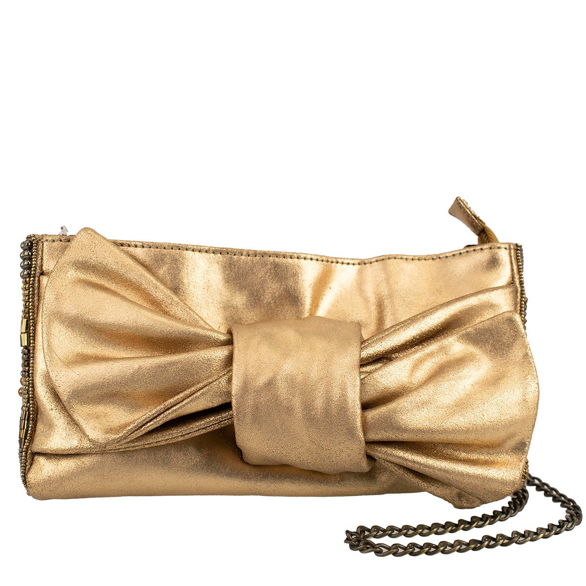 Gold Bow Handbag ’One of a Kind’ beaded - One Kind 1