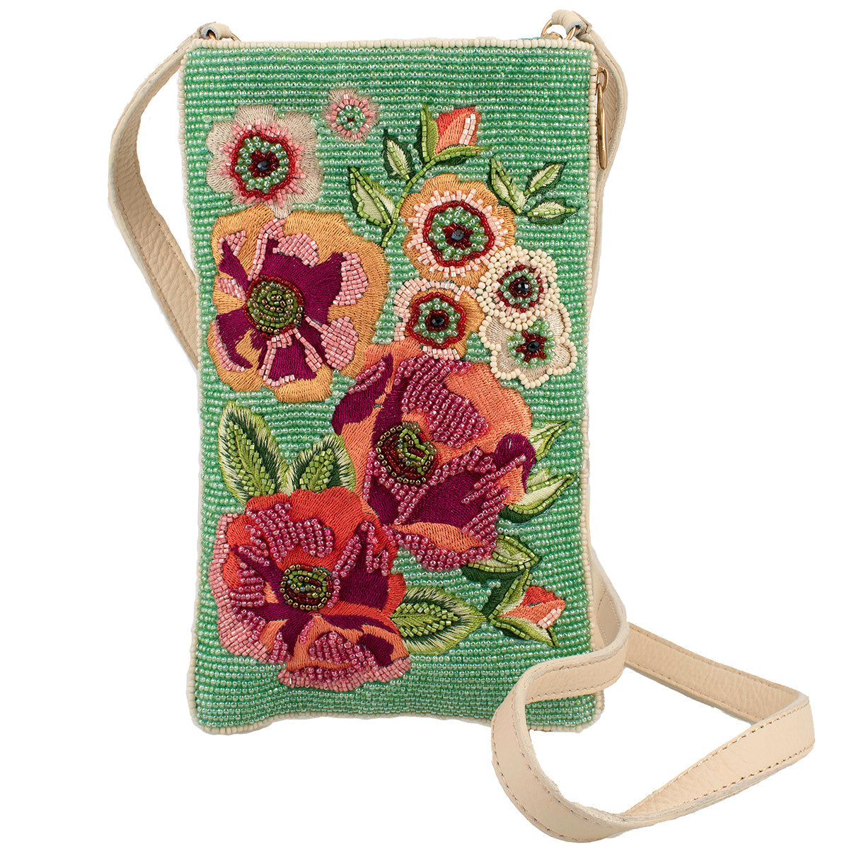 Poppy Flower Crossbody ’One of a Kind’ beaded One Kind 1