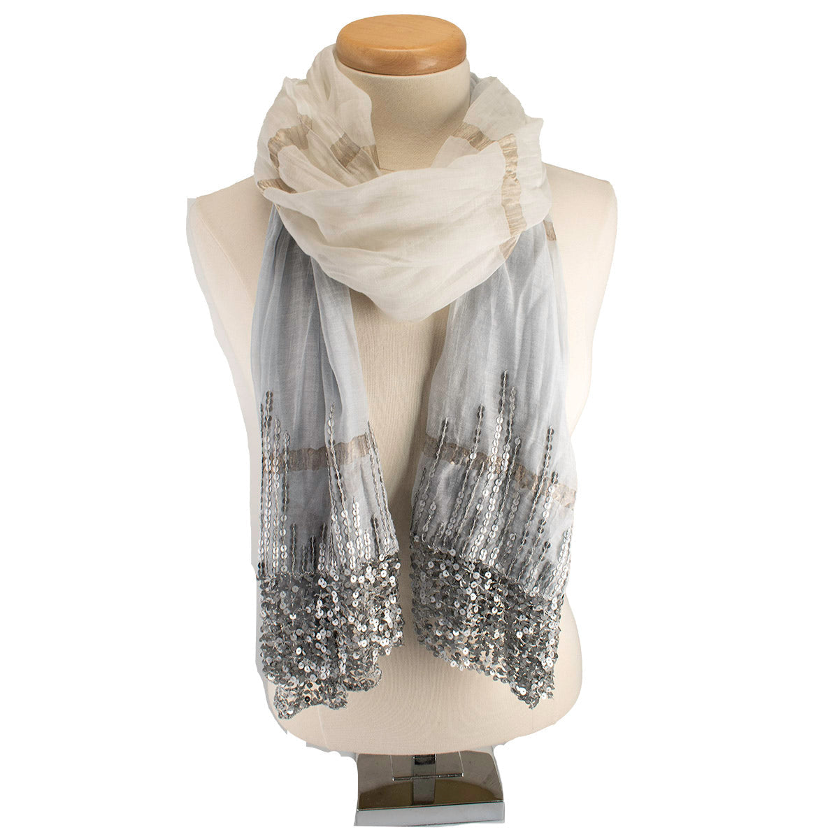 Shimmer Ombre Scarf ’One of a Kind’ beaded One Kind 1