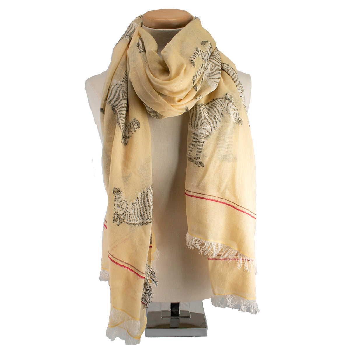 Zebra Scarf ’One of a Kind’ beaded One Kind 1