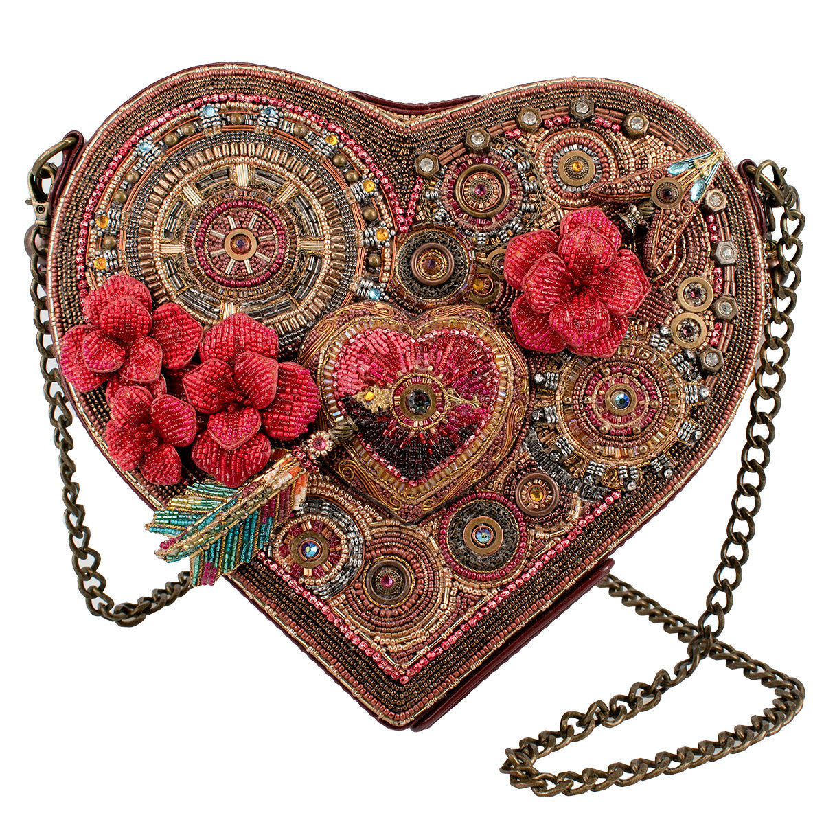 Heart Beat Handbag ’One of a Kind’ beaded One Kind 1