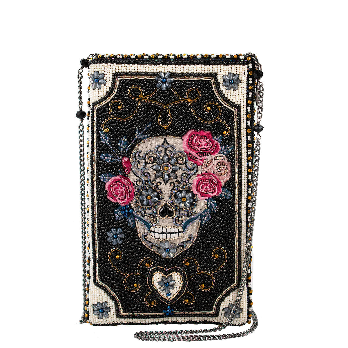 Skull Crossbody Bag ’One of a Kind’ beaded One Kind 1