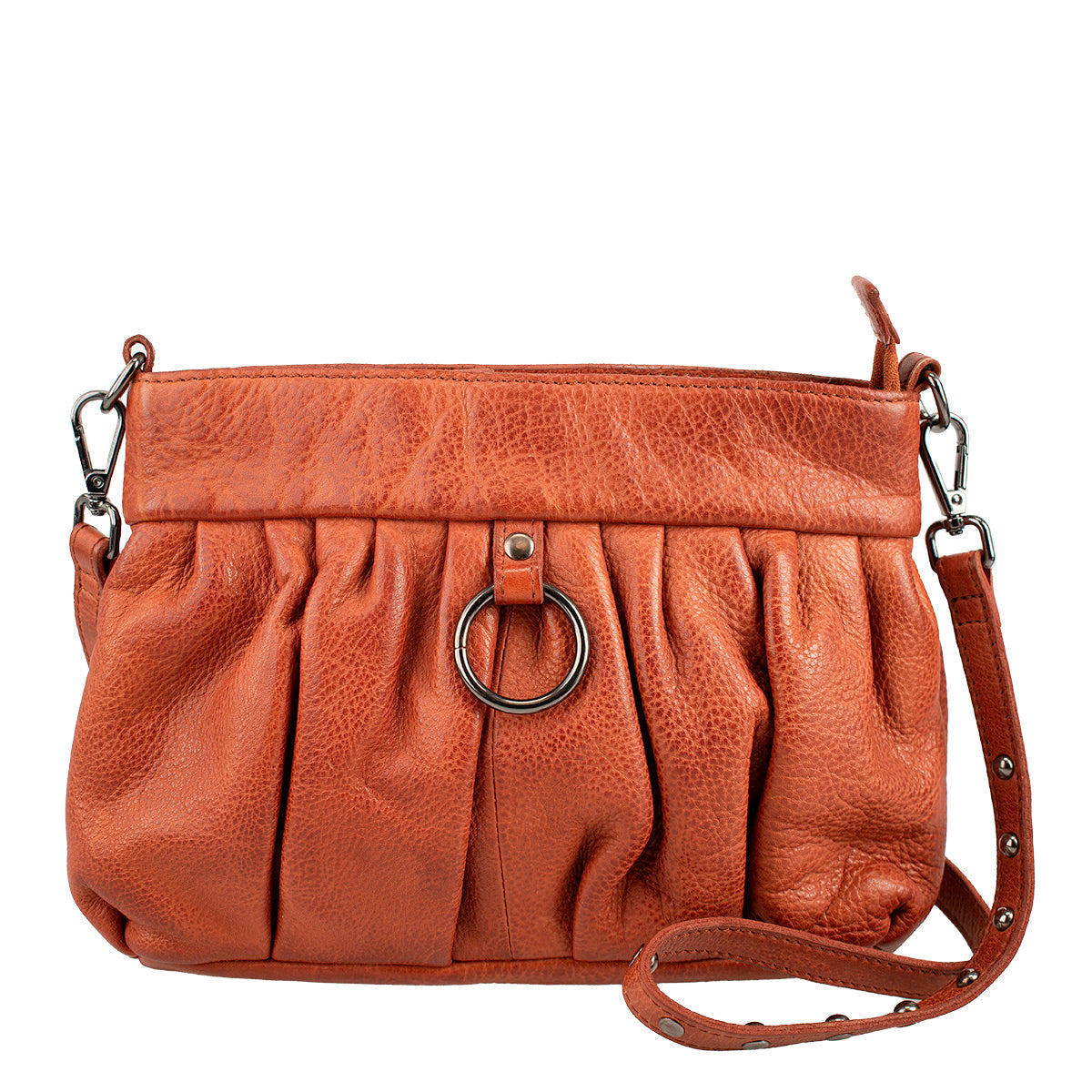 Orange Leather Crossbody ’One of a Kind’ beaded - One Kind 1