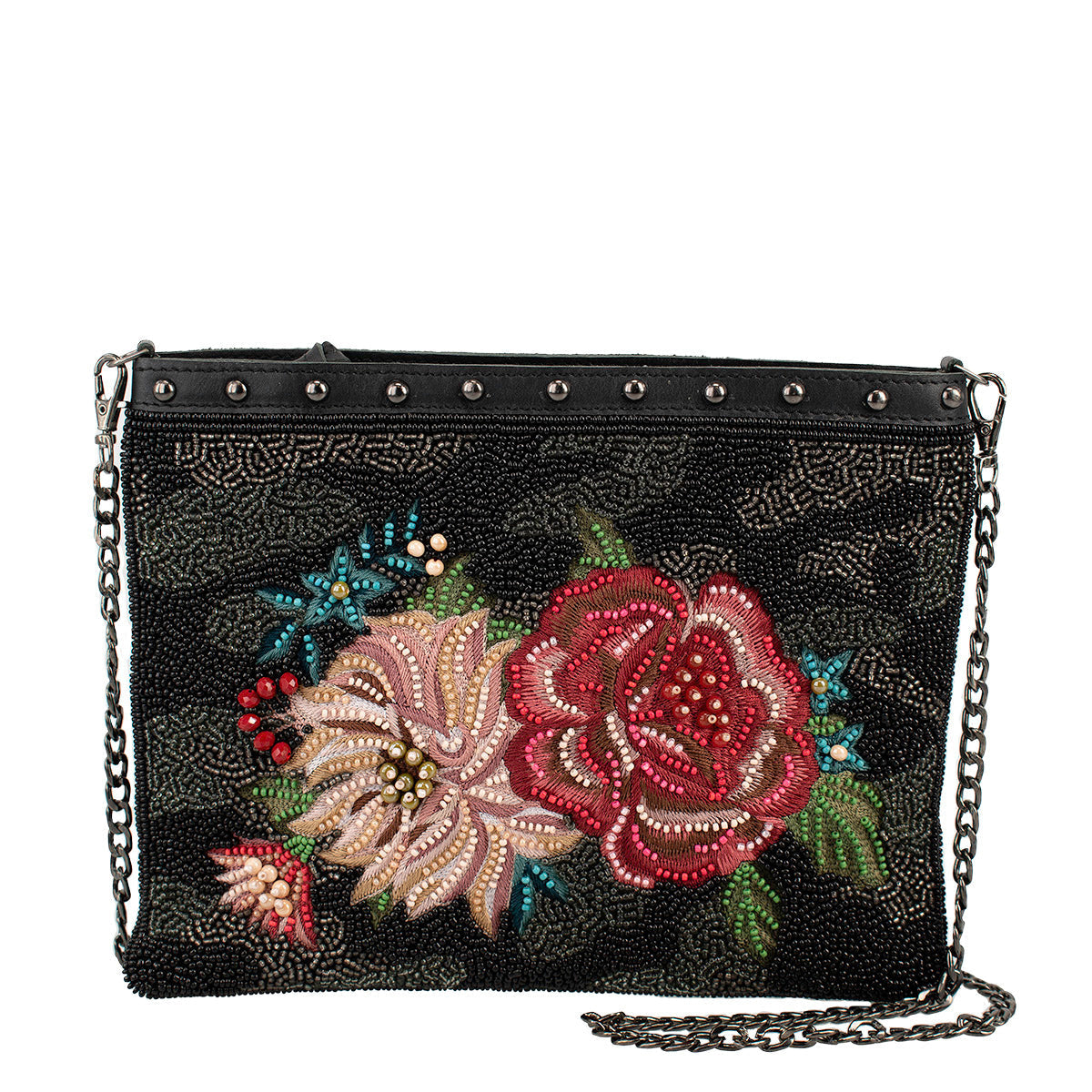 Leather Rose Crossbody ’One of a Kind’ beaded - One Kind 1