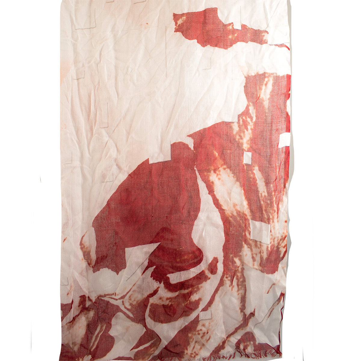 Red and White Scarf 'One of a Kind'