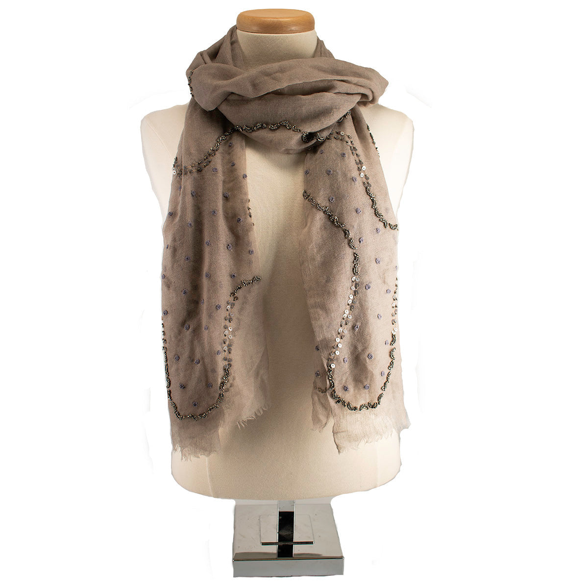 Beaded Sequence Scarf ’One of a Kind’ beaded - One Kind 1