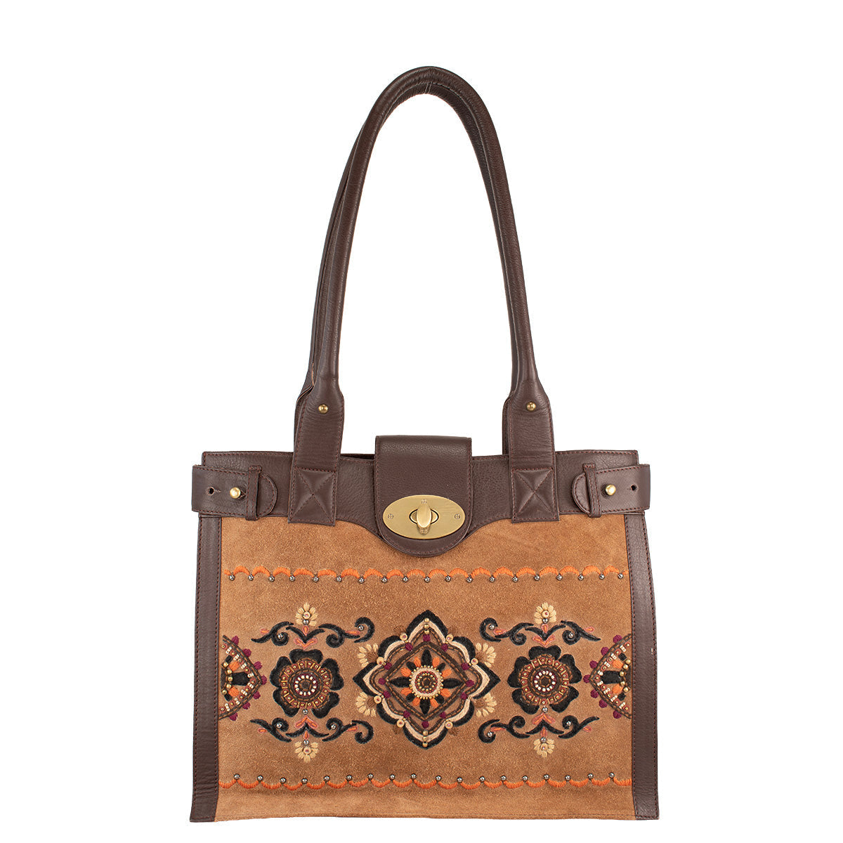 Embroidered Leather Tote ’One of a Kind’ One Kind