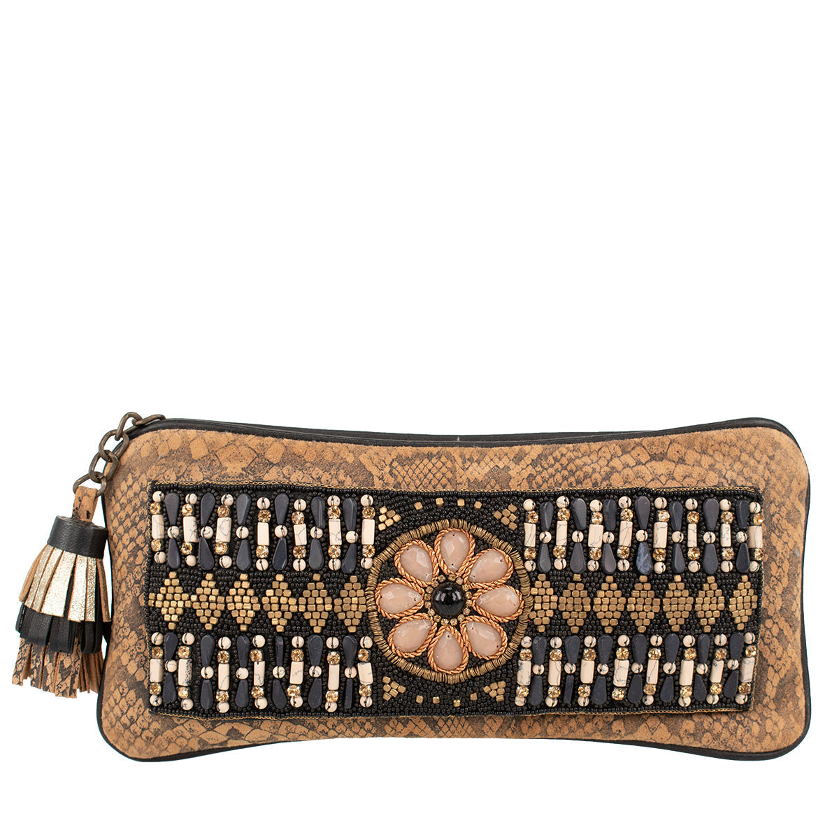 Snake Print Beaded Clutch ’One of a Kind’ One Kind