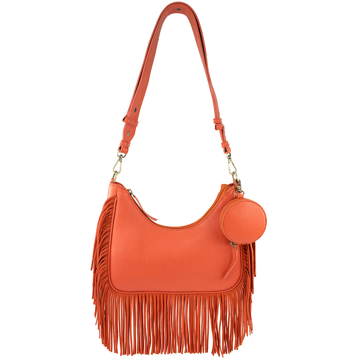 Orange Fringe Shoulder Handbag ’One of a Kind’ One Kind
