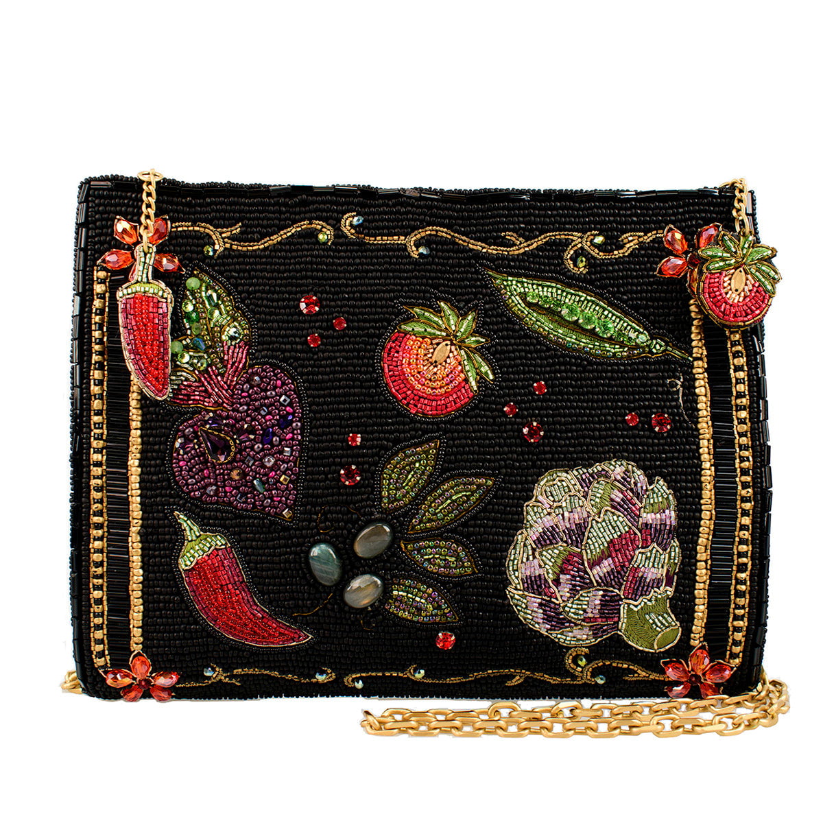 Farmers Market Crossbody Handbag beaded - 1