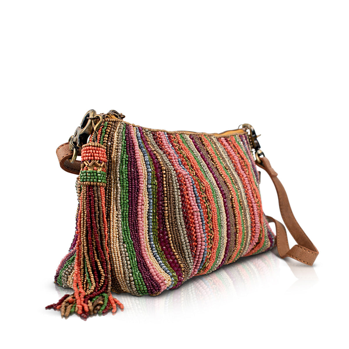 Between the Lines Shoulder Handbag beaded - 2