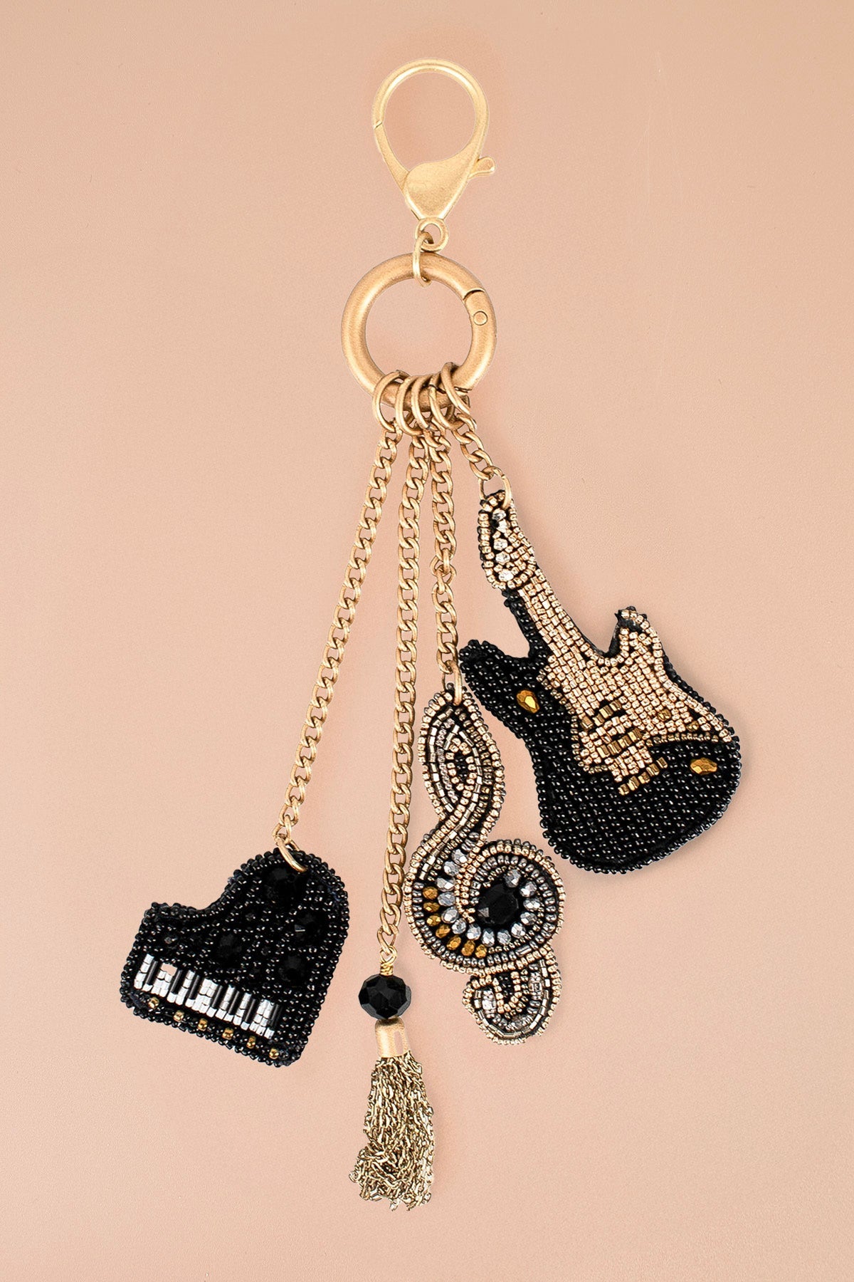 Sound Wave Charm beaded - 2